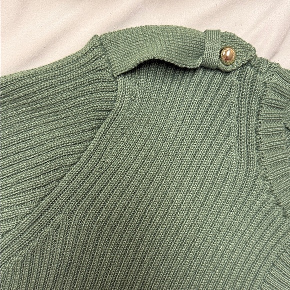 French Connection Olive Button-Front Mini Dress - Picture 6 of 6